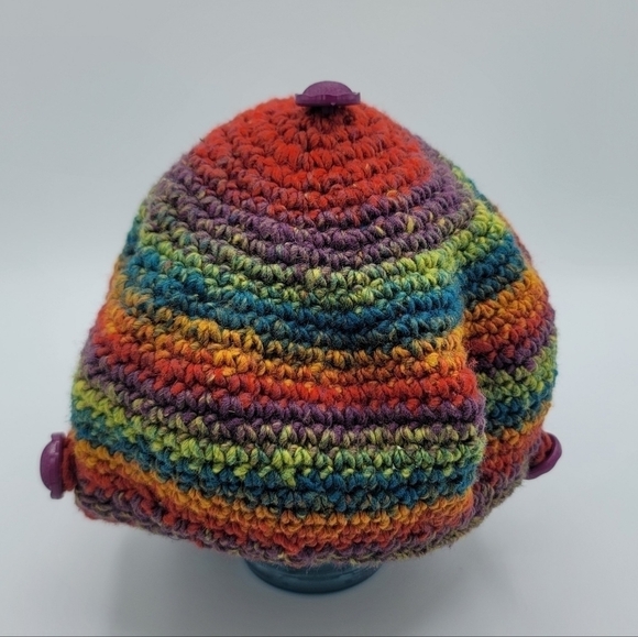 Hat Knitted Multicolor #1022 - Picture 5 of 10